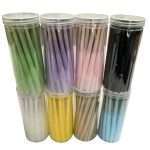 50-Count Pre-Rolled Cones - 110mm Wood Pulp Rolling Papers in Colorful Jars
