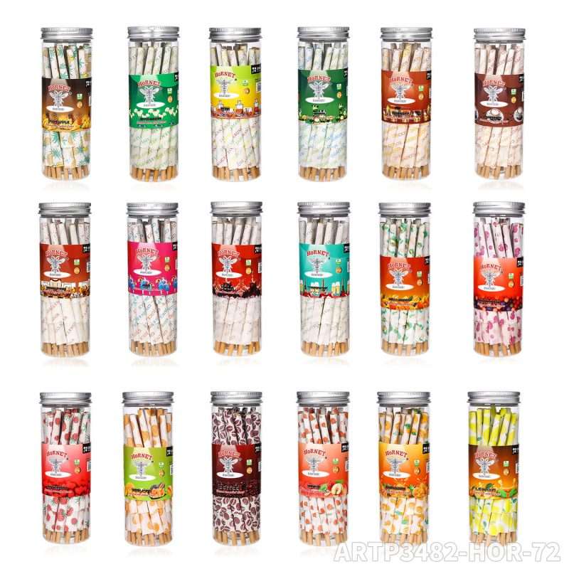 HORNET Pre-Rolled Cones 72pk | Flavor Beads & Slow Burn Rolling Papers