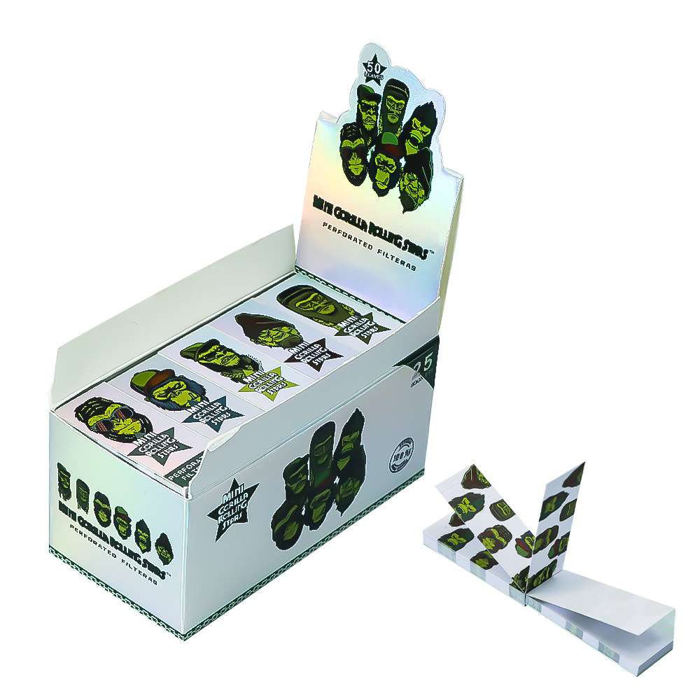 Gorilla Pattern Rolling Papers - Holographic Silver Filter Tips & Smoking Accessories Gorilla Pattern Rolling Papers – Holographic Silver Filter Tips & Smoking Accessories
