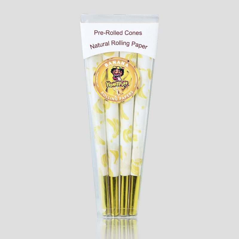 HONEYPUFF-4.3″-Pre-Rolled-Cones-Tropical-Fruit-banana