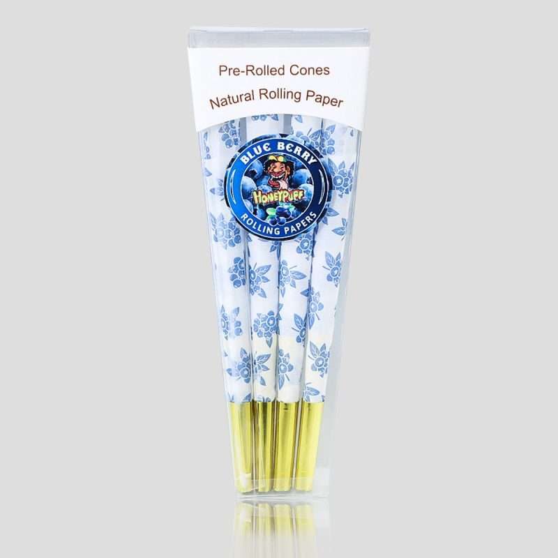 HONEYPUFF-4.3″-Pre-Rolled-Cones-Tropical-Fruit-blueberry