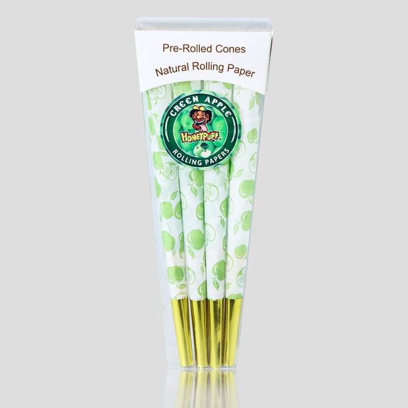 HONEYPUFF-4.3″-Pre-Rolled-Cones-Tropical-Fruit-greenapple