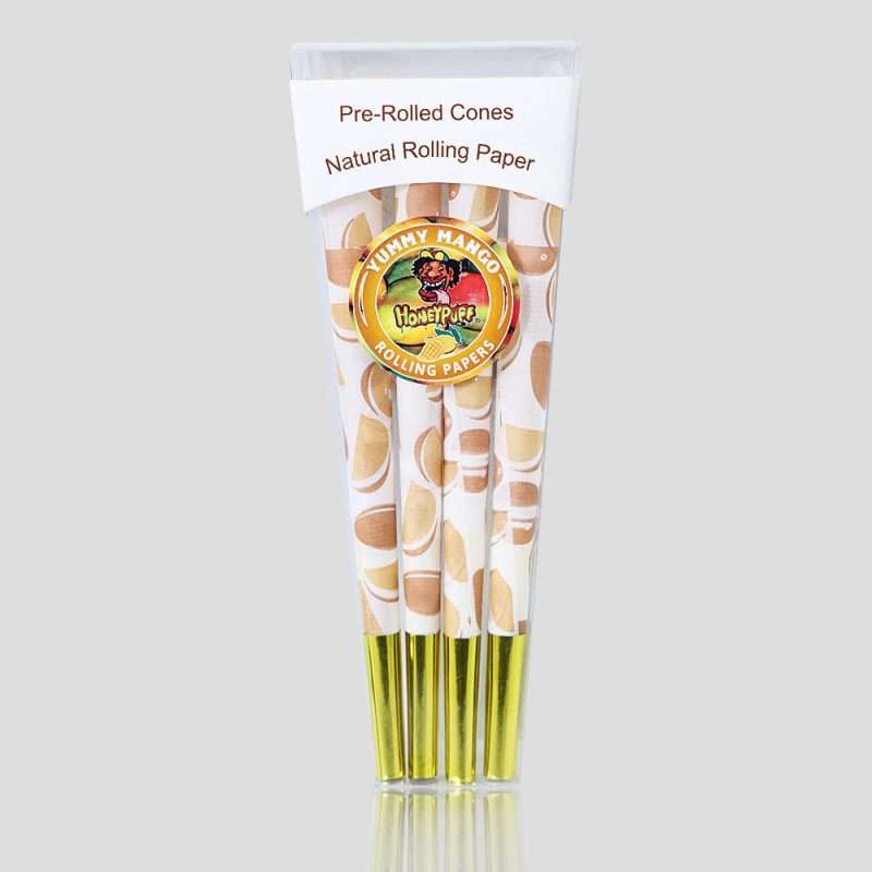 HONEYPUFF-4.3″-Pre-Rolled-Cones-Tropical-Fruit-mango