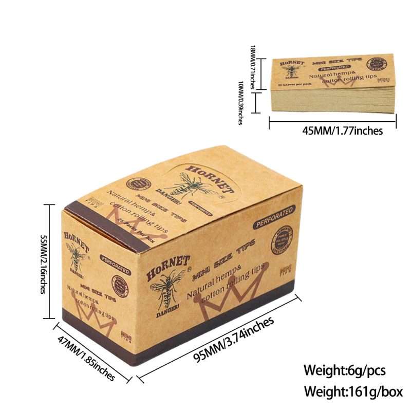 Hornet Brown Rolling Fliter Tips specification